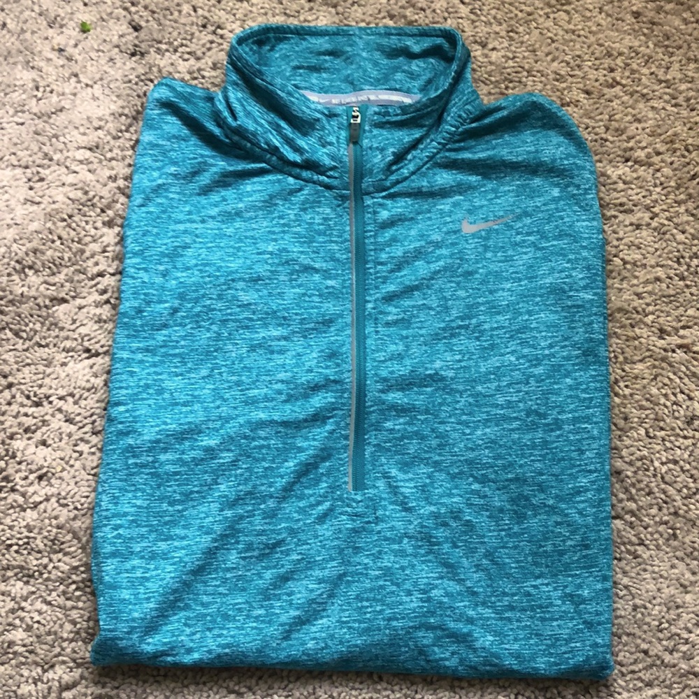 Nike Dri-Fit 3/4 zip (turquoise)